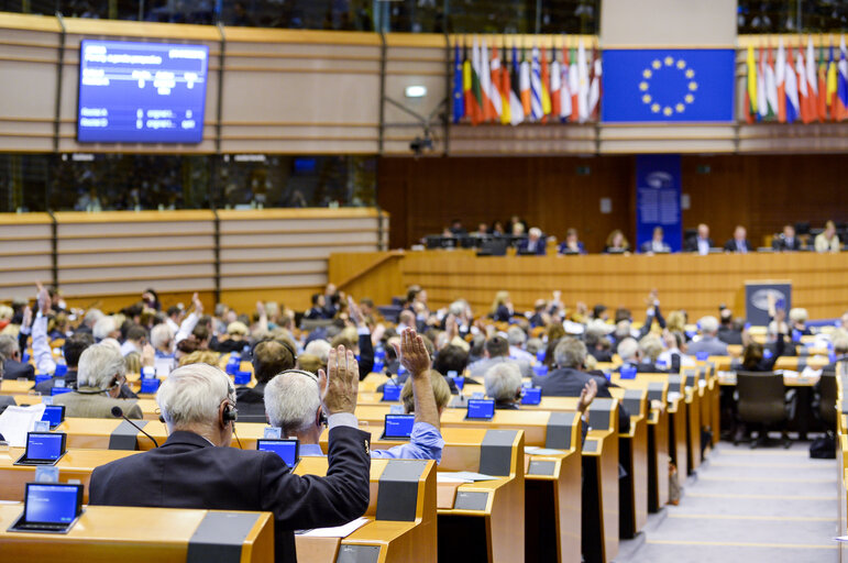 Fotografija 16: Plenary session week 21 2016 in Brussels.     Votes