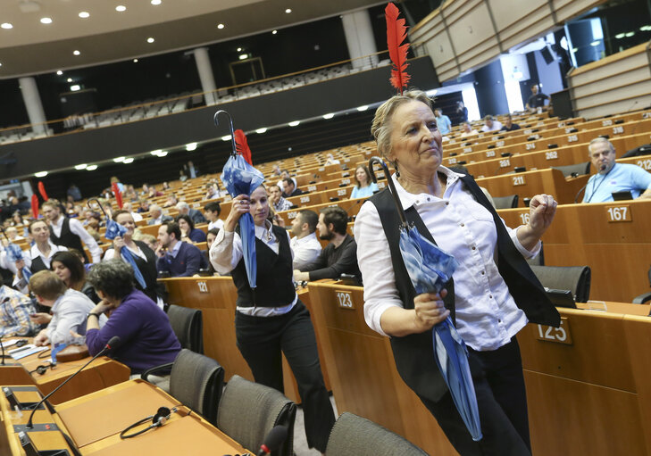 Suriet 23: Europe Day 2016 in Brussels. The European  Parliament opens its doors to the public - Opening session