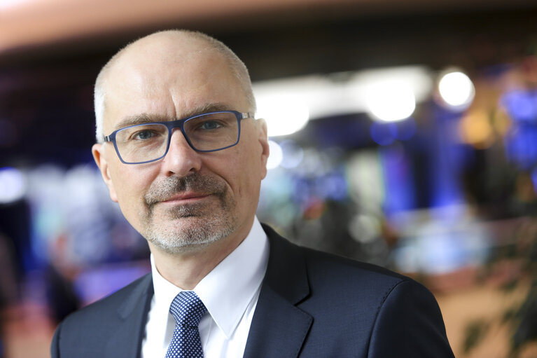 Peter SIMON in the European Parliament in Brussels
