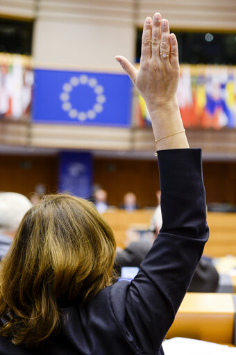 Φωτογραφία 19: Plenary session week 21 2016 in Brussels.     Votes