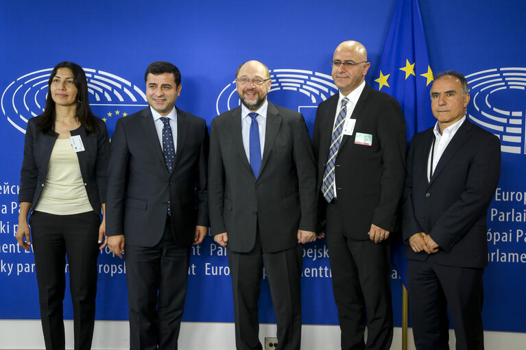 Martin SCHULZ - EP President meets with Selahattin DEMIRTAS - Co-Chair of the HDP