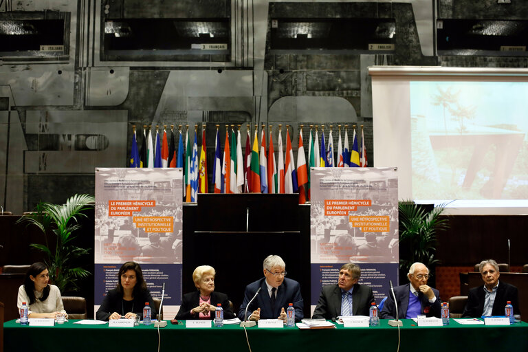 Roundtable on First hemicycle of the European Parliament in Luxembourg