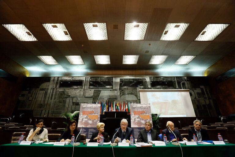 Roundtable on First hemicycle of the European Parliament in Luxembourg