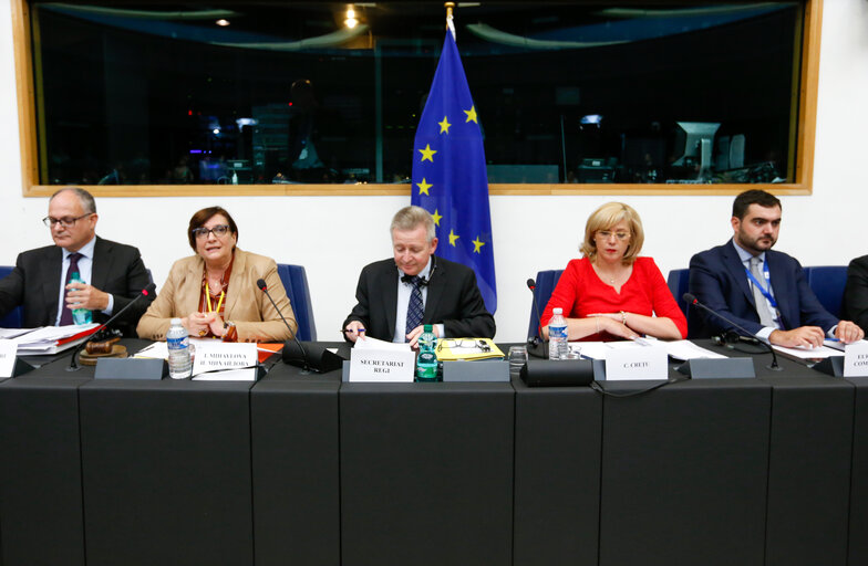 Foto 13: Hearing with the European Commission on the suspension of ESI Funds