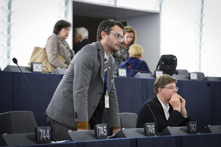 Foto 2: Plenary session in Strasbourg - Week 40  2016 - Explanations of votes : Legal aid for suspects and accused persons in criminal proceedings and for requested persons in European arrest warrant proceedings