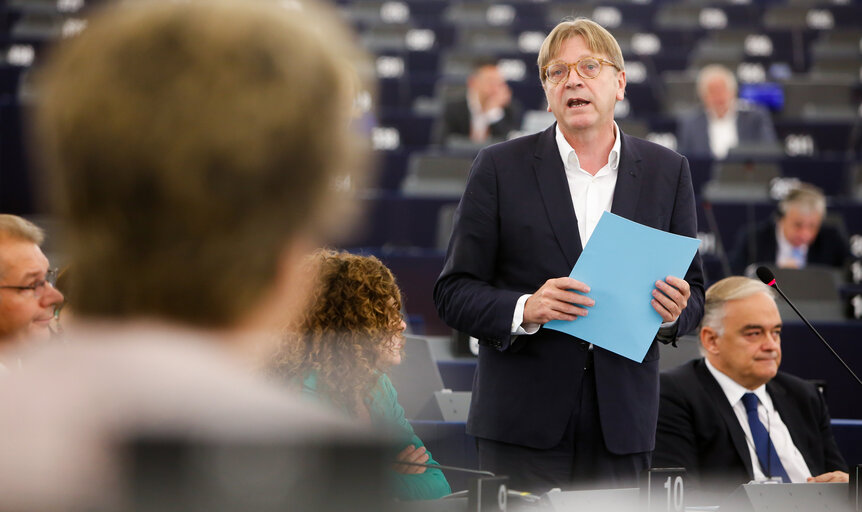 Photo 33: Plenary session week 40 2016 in Strasbourg - Preparation of the European Council meeting of 20 and 21 October 2016. Council and Commission statements