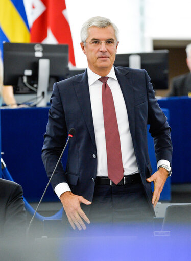 Photo 11: Plenary session week 40 2016 in Strasbourg - Preparation of the European Council meeting of 20 and 21 October 2016. Council and Commission statements