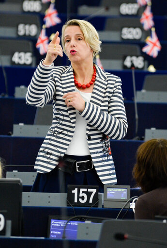 Photo 33: Plenary session week 40 2016 in Strasbourg - Preparation of the European Council meeting of 20 and 21 October 2016. Council and Commission statements