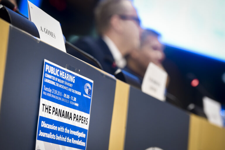 Fotografija 20: PANA Public hearing ' The Panama papers - discussion with the investigative journalists behind the revelations '