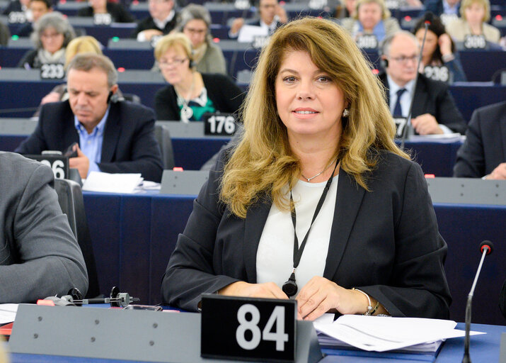 Iliana IOTOVA in plenary session week 50 2016 in Strasbourg