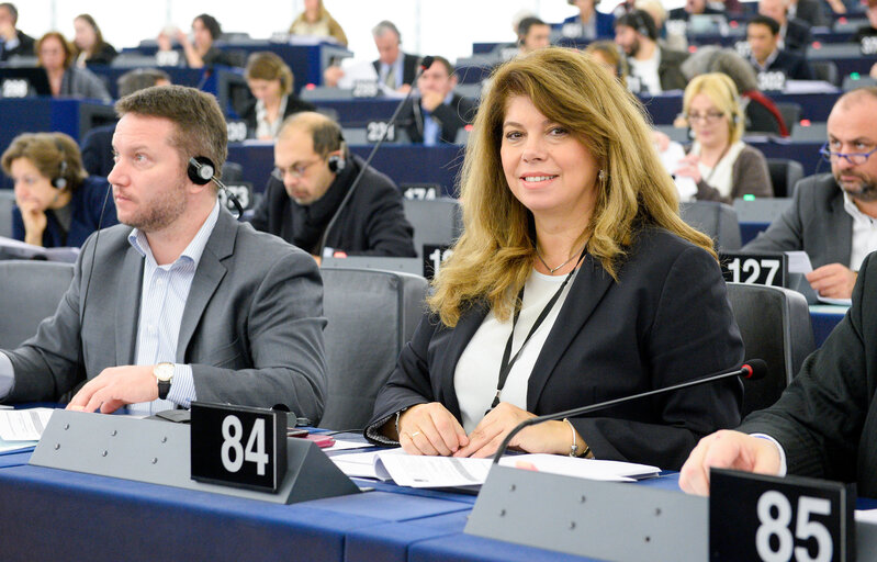 Iliana IOTOVA in plenary session week 50 2016 in Strasbourg