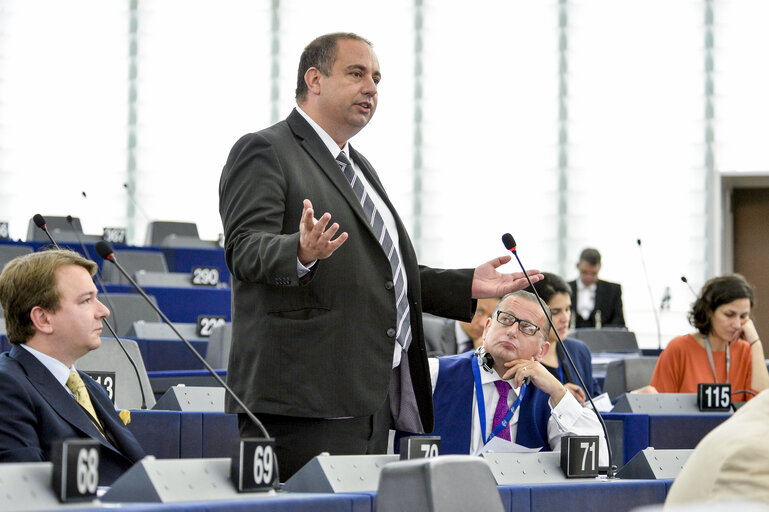 Foto 11: Official visit of Dutch Prime Minister to the European Parliament in Strasbourg. Review of the Dutch Presidency.