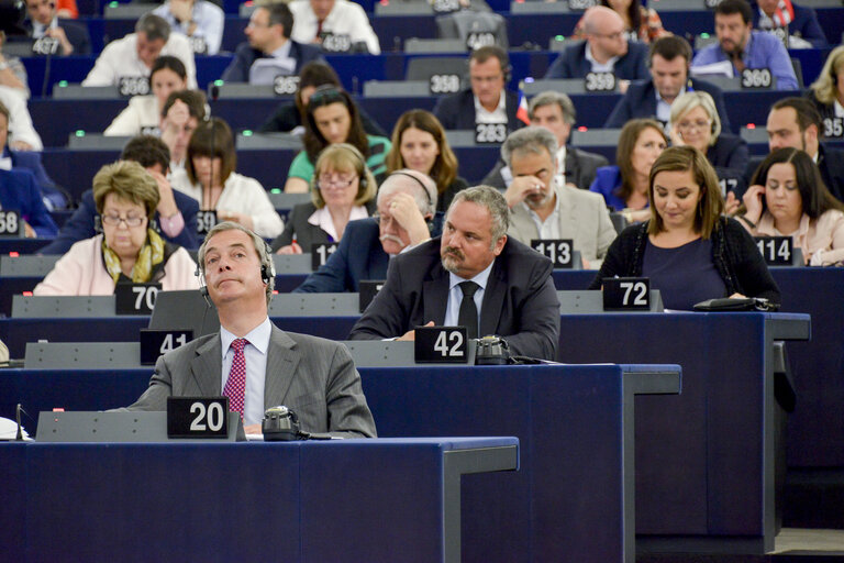 Fotografi 25: Plenary session in Strasbourg - Week 27 2016 - VOTES followed by explanations of votes