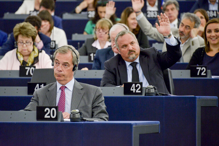 Fotografi 26: Plenary session in Strasbourg - Week 27 2016 - VOTES followed by explanations of votes