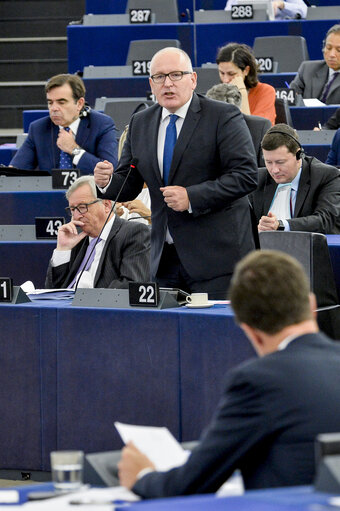 Foto 7: Official visit of Dutch Prime Minister to the European Parliament in Strasbourg. Review of the Dutch Presidency.