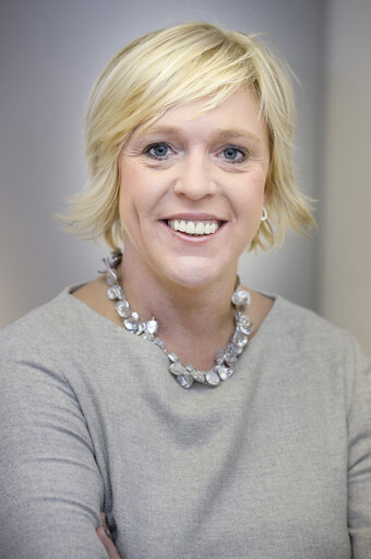 Hilde VAUTMANS during an interview in her office in the European Parliament in Brussels