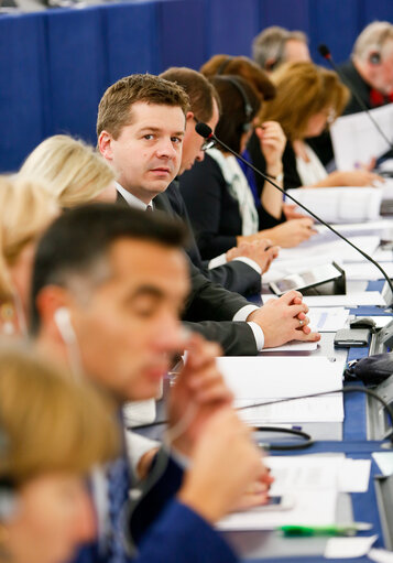 Fotografija 4: Sven SCHULZE in plenary session week 43 2016 in Strasbourg