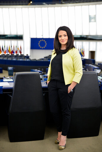 Miriam DALLI in the European Parliament in Strasbourg
