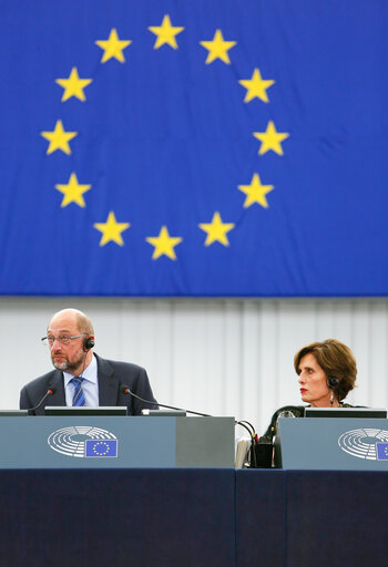 Foto 9: Plenary session week 43 2016 in Strasbourg - Plenary opening