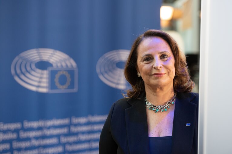 Photo 7: Luisa Regimenti in the EP in Strasbourg