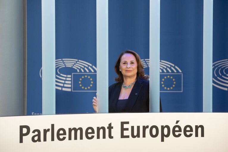 Photo 8: Luisa Regimenti in the EP in Strasbourg