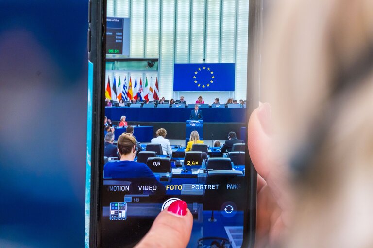 Foto 8: EP Plenary session.- Presentation of the programme of activities of the Czech Presidency