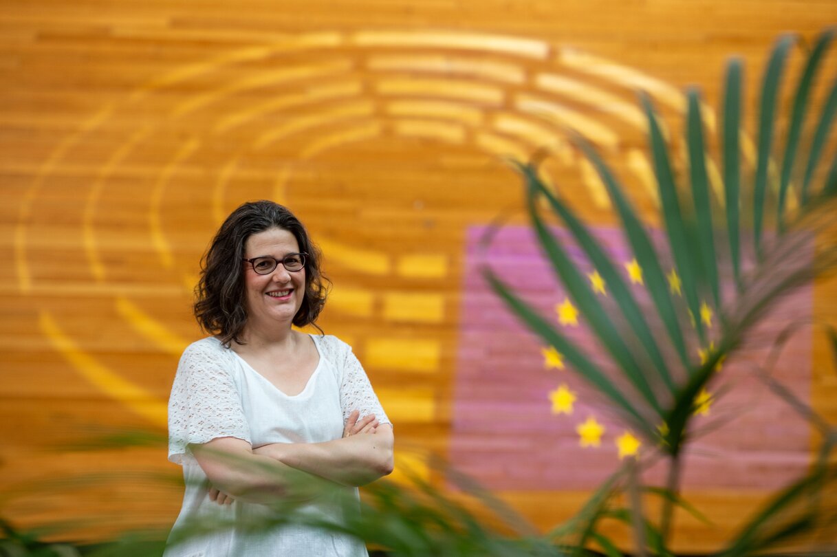 Gwendoline DELBOS-CORFIELD in the EP in Strasbourg