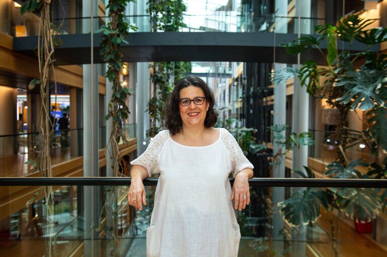 Gwendoline DELBOS-CORFIELD in the EP in Strasbourg