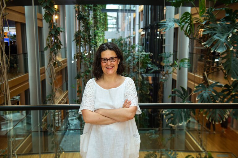 Gwendoline DELBOS-CORFIELD in the EP in Strasbourg