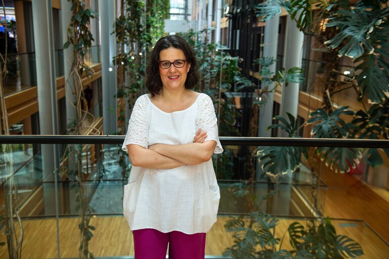 Gwendoline DELBOS-CORFIELD in the EP in Strasbourg