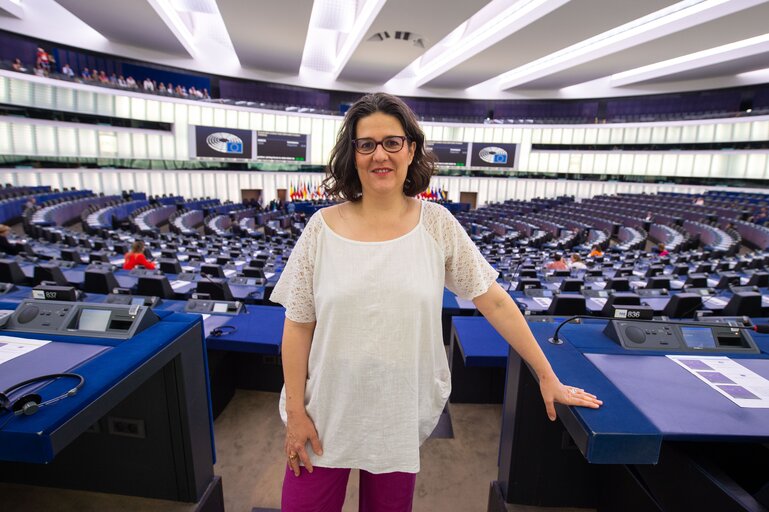 Gwendoline DELBOS-CORFIELD in the EP in Strasbourg