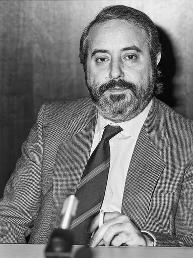 Photo 1 : Hearing of the Judge Giovanni FALCONE at the European Parliament in Brussels