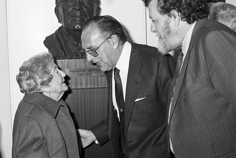 Fotografie 4: Exhibition on the Centenary of the Birth of Salvador de Madariaga at the EP in Strasbourg