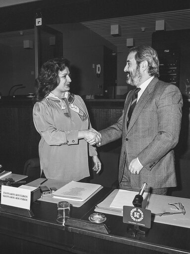 Hearing of the Judge Giovanni FALCONE at the European Parliament in Brussels