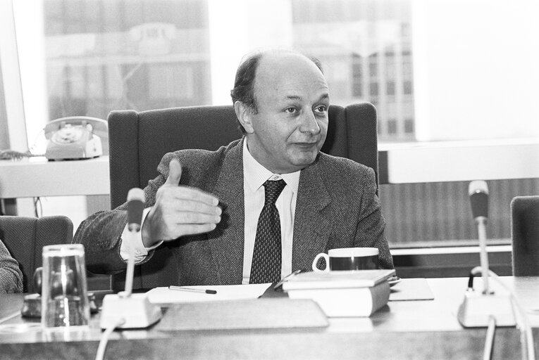 Foto 12: Meeting at the European Parliament in Strasbourg in November 1986