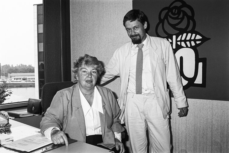 Portrait of MEP Eva GREDAL and her team