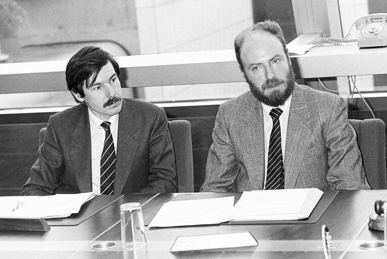 Foto 8: Meeting at the European Parliament in Strasbourg in November 1986