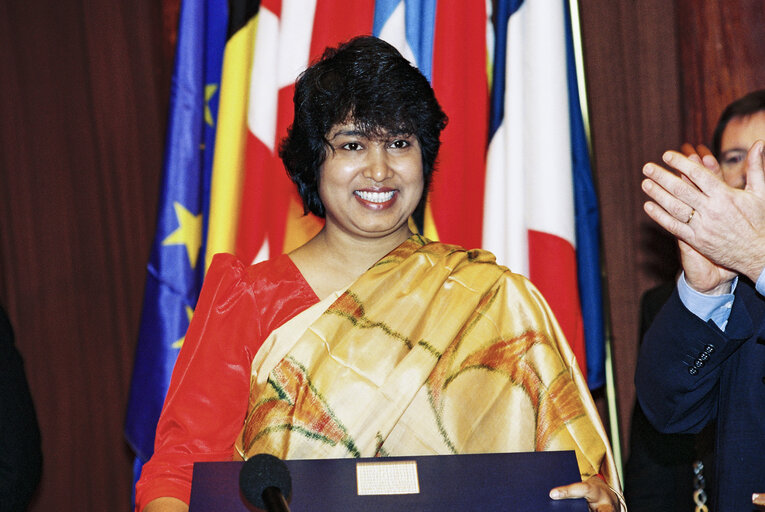 Plenary Session at the European Parliament in Strasbourg. Sakharov Prize 1994