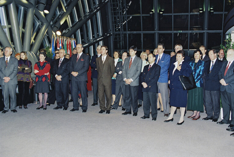 Fotografi 6: EP President welcomes the appointed delegates to the European Parliament for Austria, Finland and Sweden