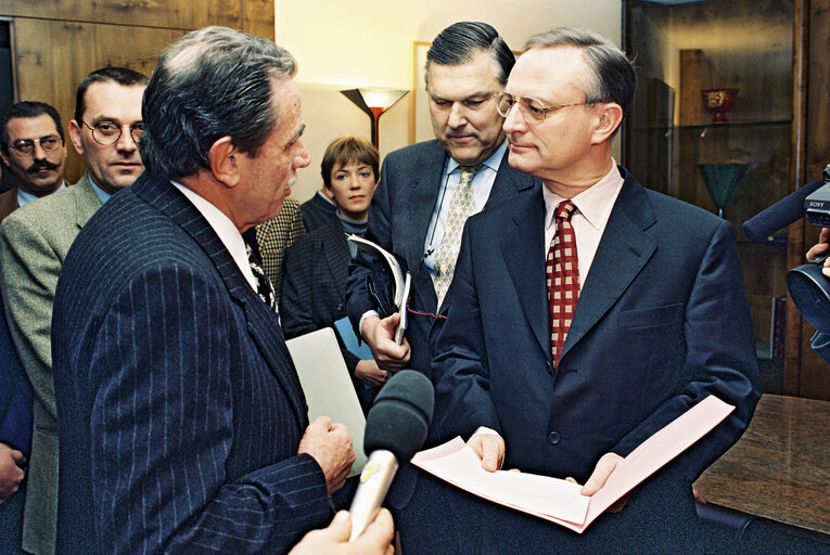 EP President meets with a deleagtion form the Italian region of Piemont hit by flood