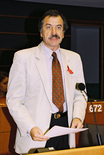 Suriet 2: MEP Noel MAMERE during the plenary session at the European Parliament in Brussels.