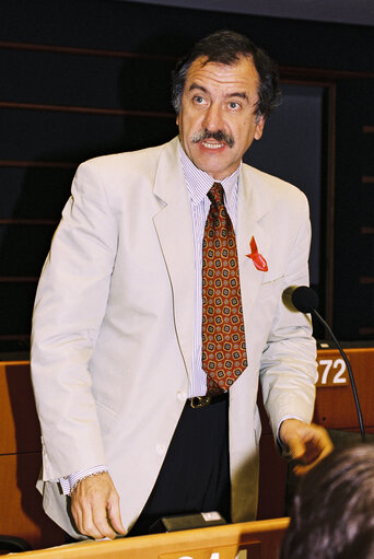 Suriet 3: MEP Noel MAMERE during the plenary session at the European Parliament in Brussels.