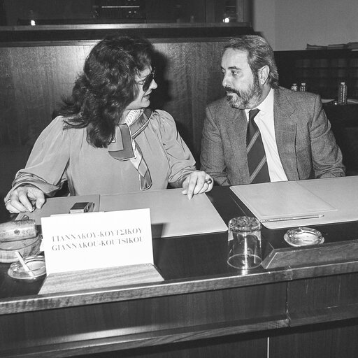 Hearing of the Judge Giovanni FALCONE at the European Parliament in Brussels