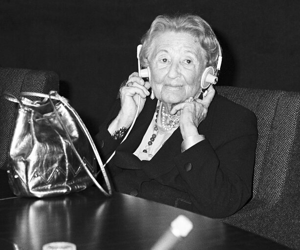 Fotografie 9: Meeting on the Centenary of the Birth of Salvador de Madariaga at the European Parliament in Strasbourg in November 1986