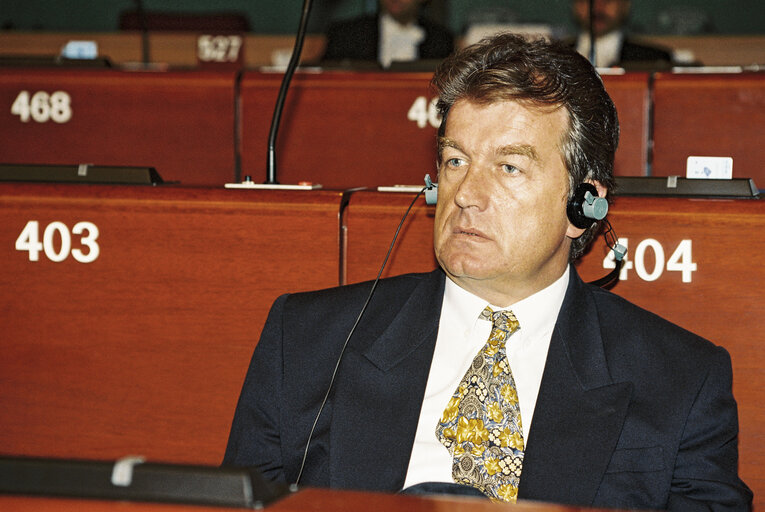 MEP Erich FARTHOFER at the European Parliament  in Strasbourg