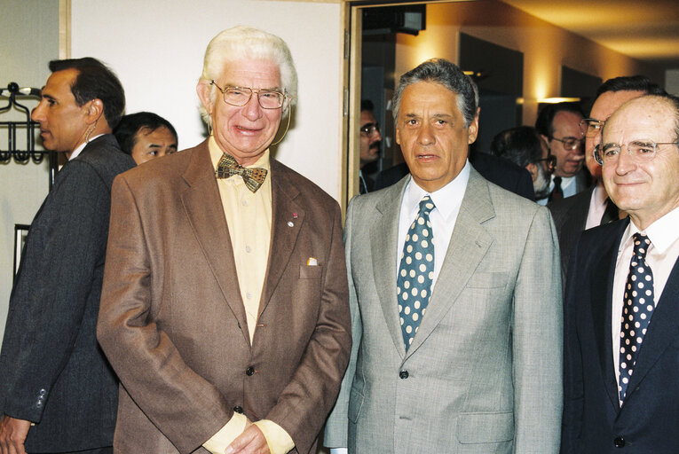 Photo 2 : Visit of Fernando Henrique CARDOSO, President of Brazil at the European Parliament in Brussels