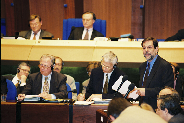 Plenary session in Strasbourg.Spanish Presidency of the EU