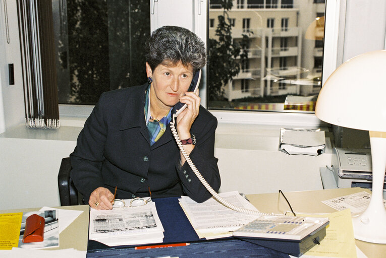 Valokuva 1: MEP Agnes SCHIERHUBER at the European Parliament  in Strasbourg