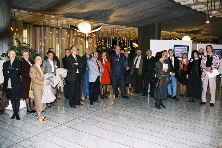 Photo 2: Paintings exhibition in Strasbourg hosted by French MEP Noel MAMERE