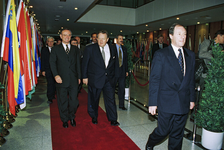 Foto 24: The President of Finland makes an official visit to the EP in Brussels